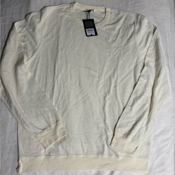 NWT Natural Lightweight Double Slub SweatShirt Mens XL - Picture 1 of 3